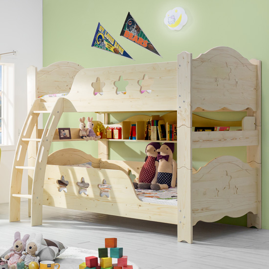 (한정수량특가/익일배송) 앤디분리형원목이층침대프레임(매트리스업그레이드)