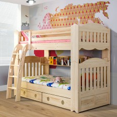 (5%추가할인/익일배송) 오스카이층침대프레임(매트리스업그레이드)