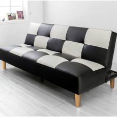 (익일배송) 체리소파베드PU인조가죽(투톤그레이)