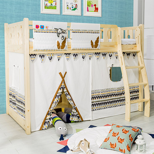 인디언침대커튼