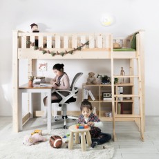 (5%추가할인/익일배송) 스마트키높이슈퍼싱글벙커침대프레임(매트리스업그레이드)