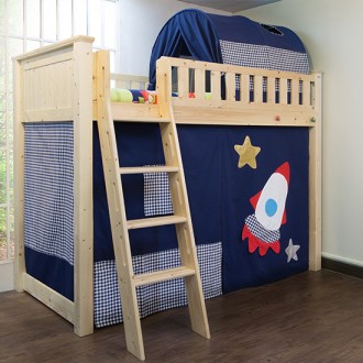 우주여행침대커튼