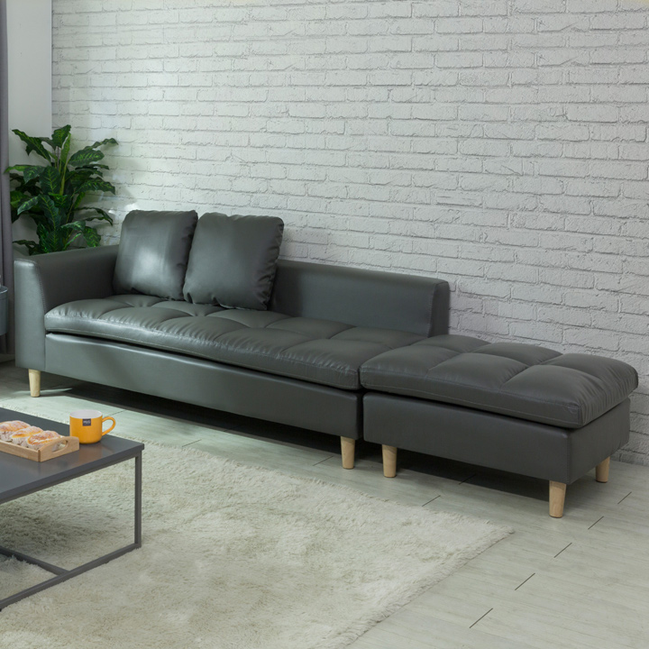 (익일배송) 크리머3인용쇼파의자(스툴포함+쿠션증정)