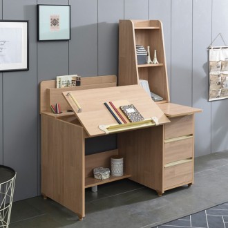 레이각도조절1인책상심플세트(핑크/그린/애쉬)