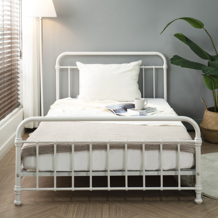 (5%추가할인/익일배송) 튜브철제슈퍼싱글침대프레임