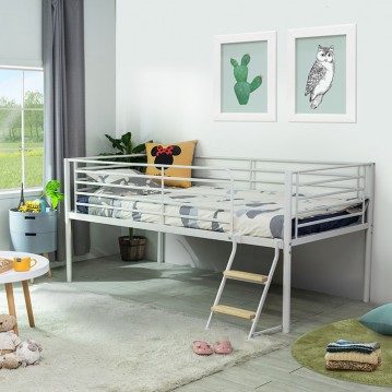 (5%추가할인/익일배송) 튜브철제벙커침대프레임기본형(원목발판증정/매트리스업그레이드)