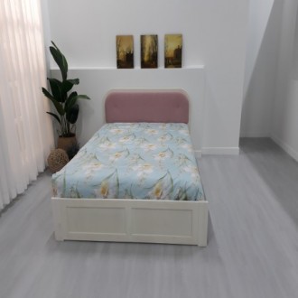 [B등급] 190821-5 샘플패브릭핑크Q침대-목물