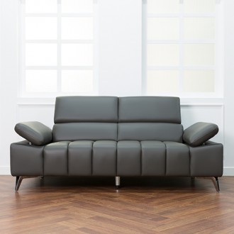 (단독특가/익일배송)릴렉스천연면피가죽3인용쇼파