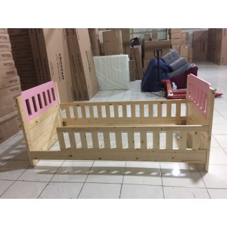 [B등급] 20190305-1 레이투톤싱글침대_내추럴_(핑크/핑크)_프레임