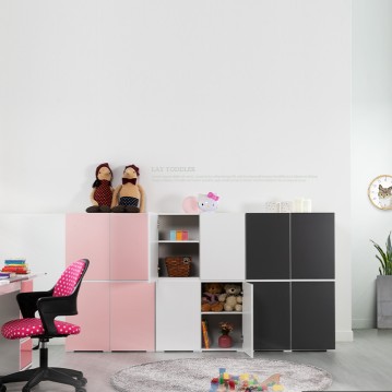 (착불) 레이토들러8단수납장