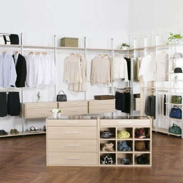 (착불) 에보니아시스템드레스룸 1자(30cm)~