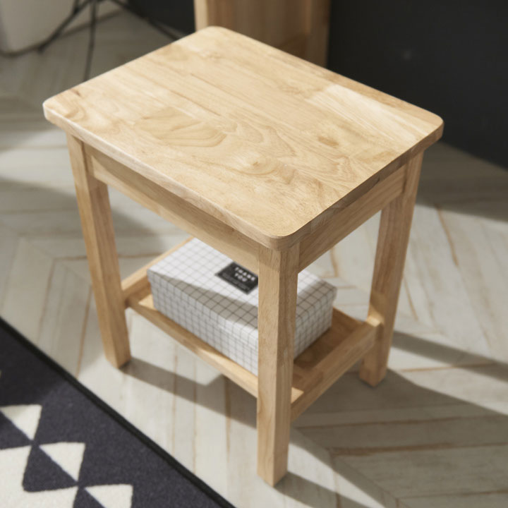 (착불) 그로브고무나무화장대원목의자