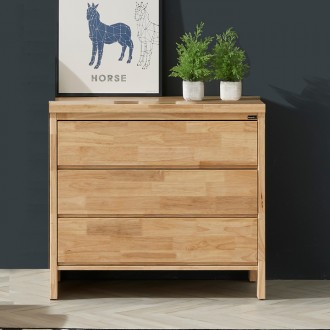 (착불) 그로브고무나무3단서랍장