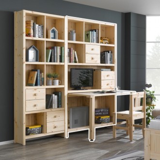 (착불) 로이소나무1200편수책상세트