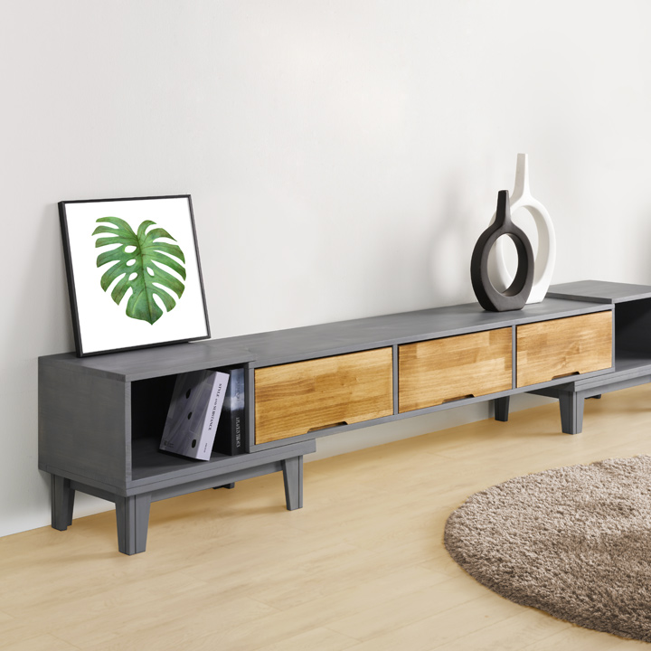 헤일리소나무확장형거실장