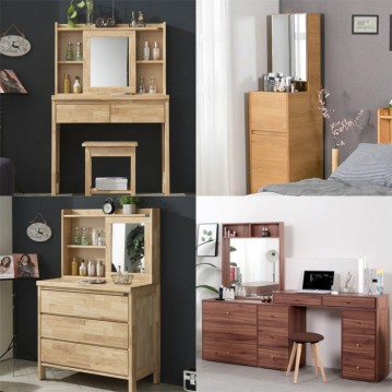 에보니아 화장대 모음전 좌식 입식 원목 모듈형 무료설치