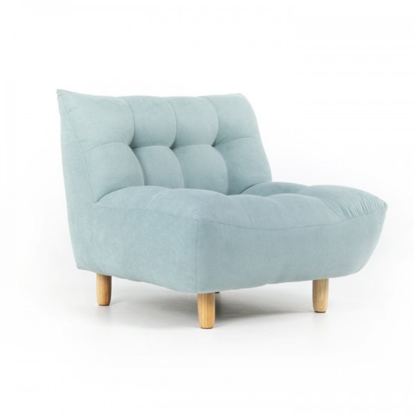 (익일배송/한정수량) 에보니아 포그 패브릭 1인용쇼파(스툴포함) 무료설치