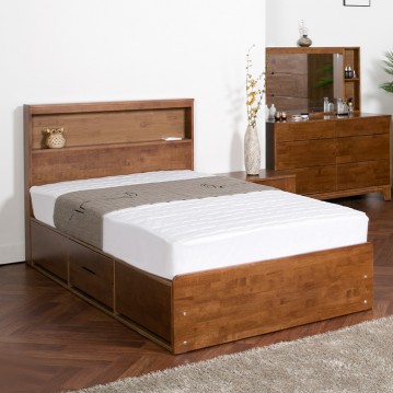 (착불) 메이든수납조명형침대프레임A형(슈퍼싱글)