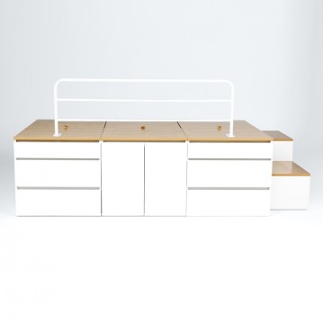 (착불) 데니스수납평상형SS침대프레임(DNSSET6)