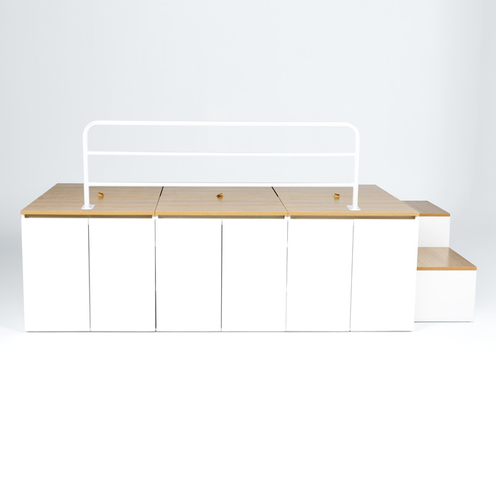 (착불) 데니스수납평상형SS침대프레임(DNSSET6)