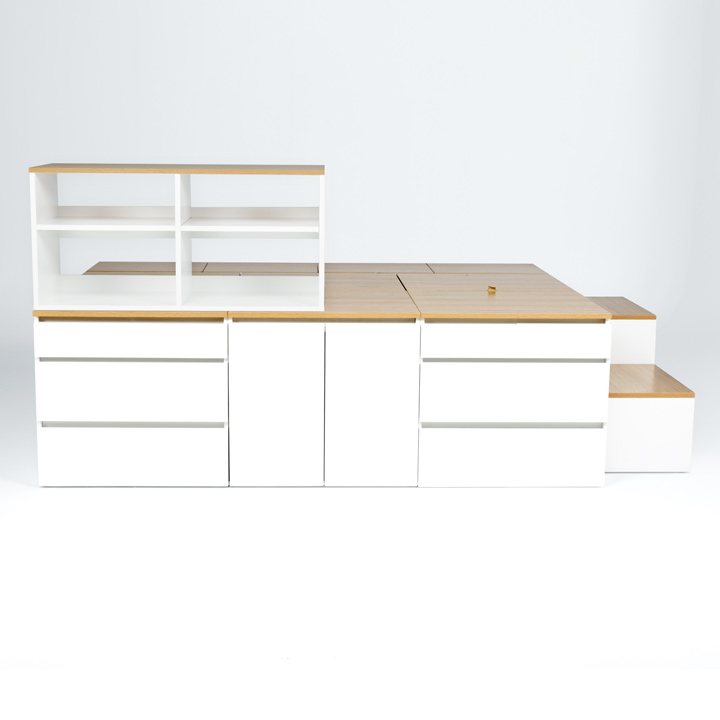 (착불) 데니스수납평상형SS침대프레임(DNSSET10-1)