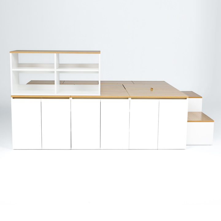 (착불) 데니스수납평상형SS침대프레임(DNSSET10-1)