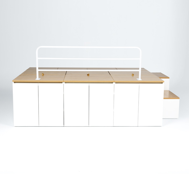 (착불) 데니스수납평상형Q침대프레임(DNQSET5)