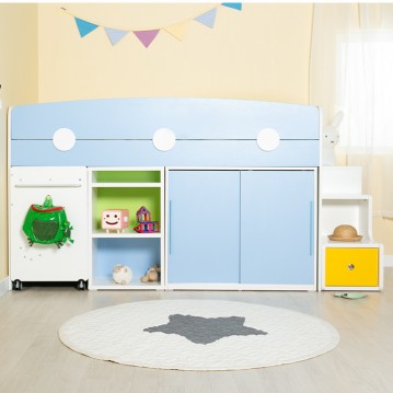 (착불) 에보니아 미끄럼틀 플레이 아지트 벙커침대 프레임