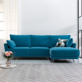 (익일배송) 퓨어아쿠아이지클린레더4인카우치쇼파