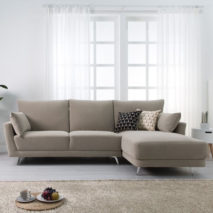 (익일배송) 퓨어아쿠아이지클린레더4인카우치쇼파