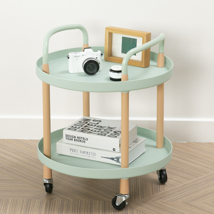 (한정수량특가/택배배송) 카더라운드2단트롤리