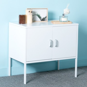 (택배배송) 블랑1단양문형수납장