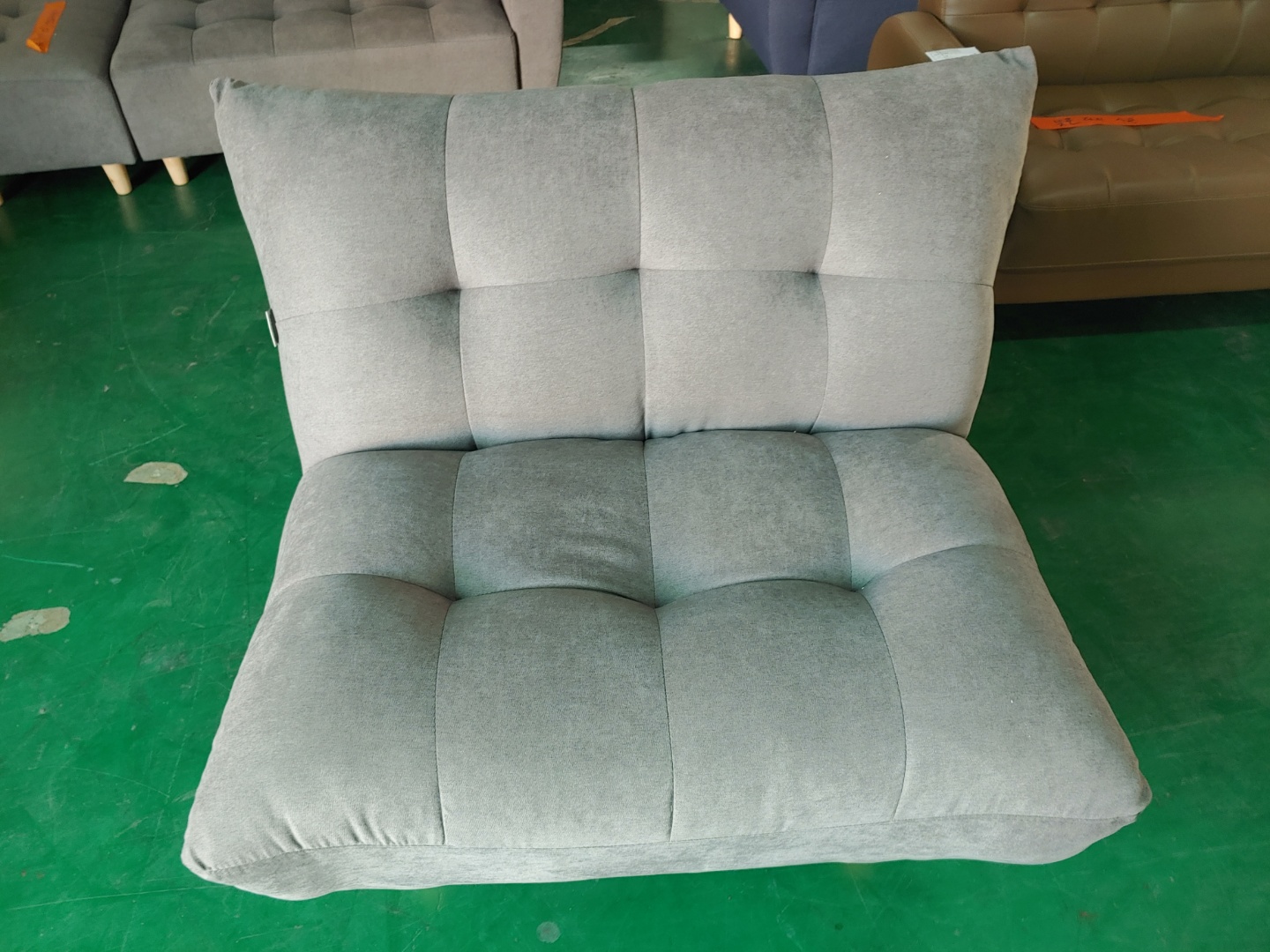 [B등급] 201105-5 티파니1인패브릭쇼파_그레이