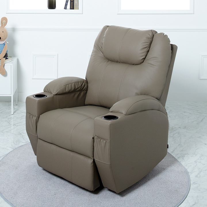 (익일배송) 코모드에어레더1인용전동리클라이너(컵홀더형)