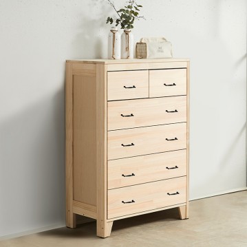 (착불) 에셔뉴송원목6단서랍장