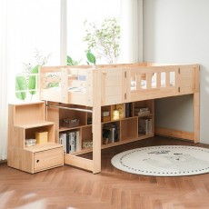 (착불) 스페이스뉴송원목책상벙커침대(출입문형)(싱글/슈퍼싱글)