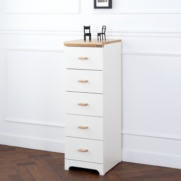 하리쉬5단미니원목서랍장