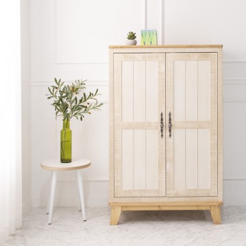 로망스원목양문수납장