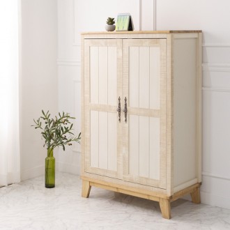 로망스원목양문수납장