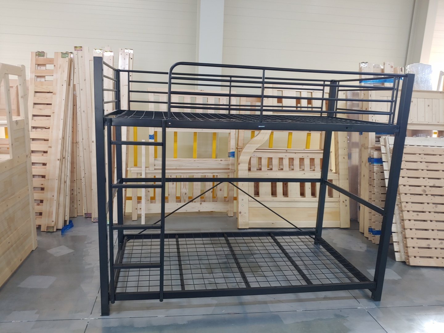 [샘플상품_A등급] 210417-3(IC-6) 토리노벙커이층침대_수직형_블랙(S)_프레임