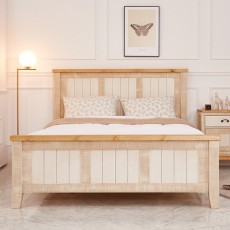 로망스빈티지원목침대(슈퍼싱글/퀸)