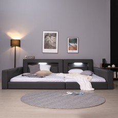 (착불)버드패밀리형침대코지형(퀸+슈퍼싱글)(일반형/LED형)