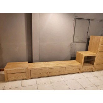 [A등급_전시상품] 올거실풀세트(작은서랍장+거실장+2단수납장)