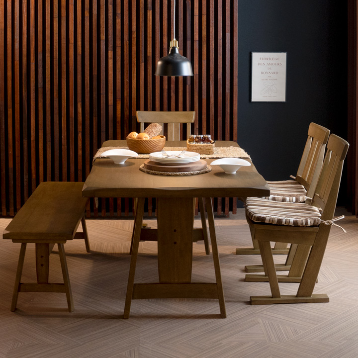 빈티지원목식탁세트(4인용/6인용)