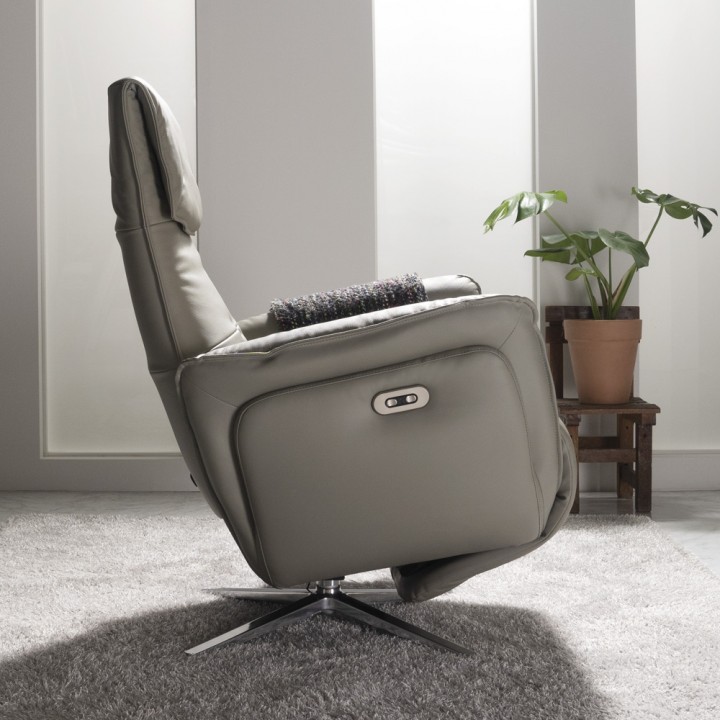 기네스전동라운지회전리클라이너(천연면피소가죽)
