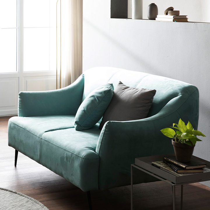 (착불) 아더아쿠아스웨이드2인용쇼파