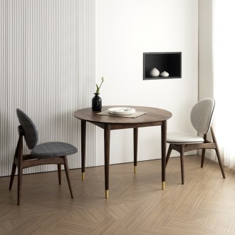 루체호두나무원형식탁(1000/1100/1200)