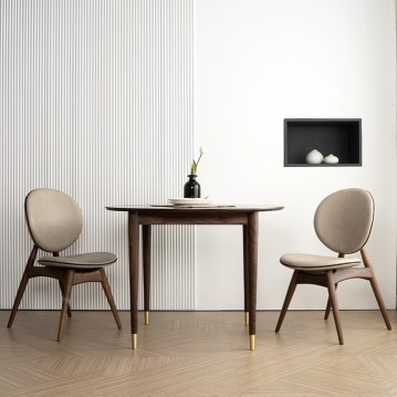 루체호두나무원형식탁세트(1000/1100/1200)