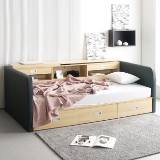 (착불)레아.2접이식테이블멀티수납형침대(S)