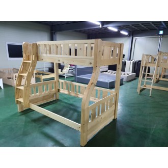 [B등급] 210817-5 토마스 패밀리 3인용 원목 침대